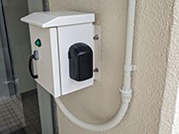 避難所開場用 遠隔操作式鍵ボックスを設置しました