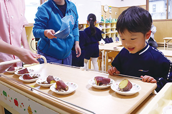 保育施設のいもジェンヌおやつ