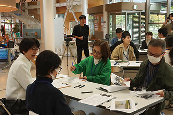 佐潟のはなし・共生のはなしの様子