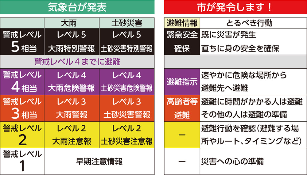 避難行動確認表