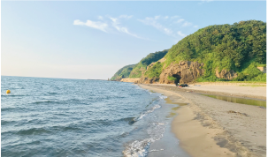 間瀬下山海水浴場の写真