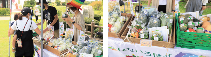 昨年の西蒲市場の様子