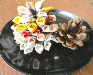 体験教室で作られた作品