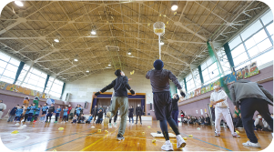 スポーツ玉入れ大会の写真