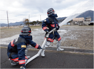 消防訓練の写真