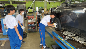 職場体験の様子