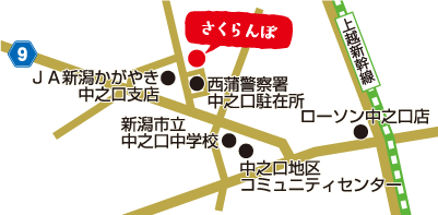 さくらんぼの地図
