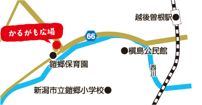 かるがも広場の地図