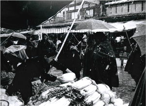 暮れの市の写真