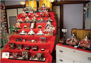 岩室温泉ひな巡りの写真