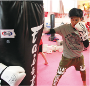 小林悠真さんが練習をしている様子