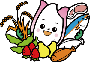 新潟市食育・花育推進キャラクター1「まいかちゃん」のイラスト