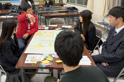 巻総合高校ワークショップの様子