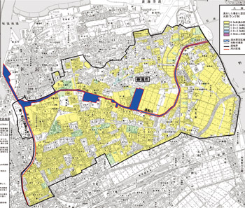 写真 県新潟土木事務所作成(平成17年8月)~通船川~