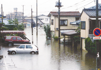 平成10年8月4日8.4水害（新潟市中央区）