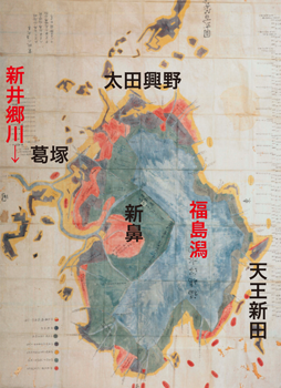 寛政2年（1790年）の福島潟の開発状況
