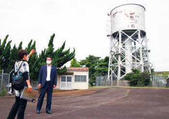 亀田町上水道高架水槽は平成15年に登録有形文化財に指定
