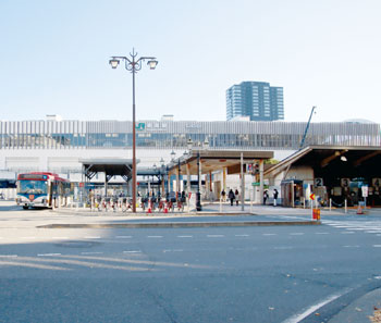 現在の新潟駅前