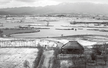 葛塚1マイル今昔と福島潟