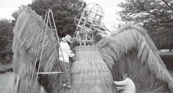 西蒲区　わらアート作品　制作サポーター募集