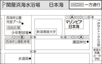 交通規制の地図