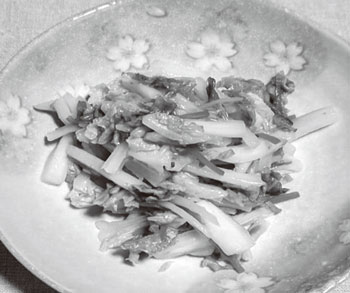 白菜のベーコンサラダ