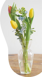 花瓶のチューリップ