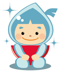 新潟市下水道キャラクター「水玉ぼうし」