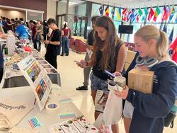 テキサスA＆M大学での新潟PRブースの様子　