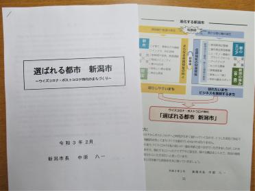 選ばれる都市新潟市の冊子