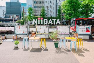 新潟駅前ストリートテラス付近の写真