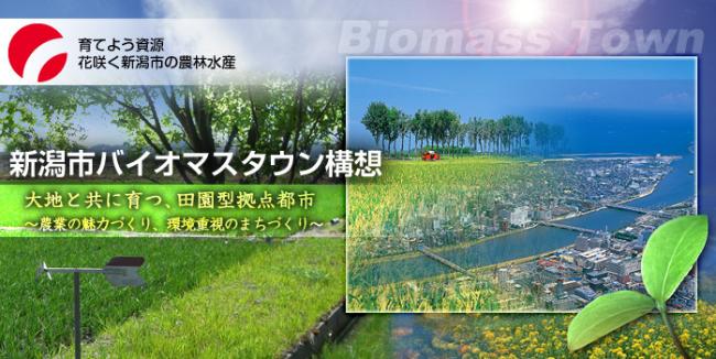 新潟市バイオマスタウン構想／大地と共に育つ、田園型拠点都市 ～農業の魅力づくり、環境重視のまちづくり～