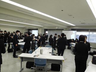 先輩職員との意見交換会の写真