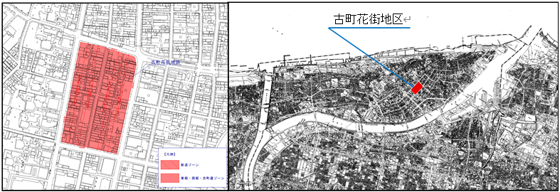 旧小澤家周辺地区の区域図