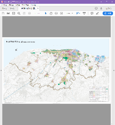 2.印刷したいPDFファイルをAdobe Acrobat Readerで開きます。