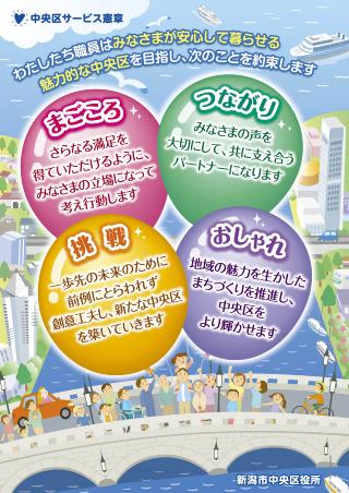 中央区サービス憲章のポスターのイメージ