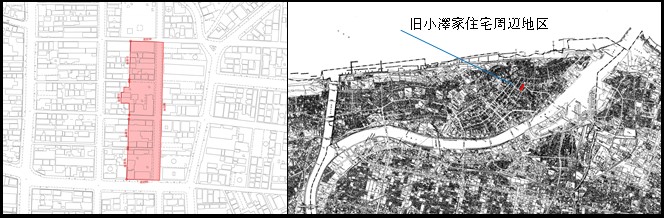 旧小澤家周辺地区の区域図