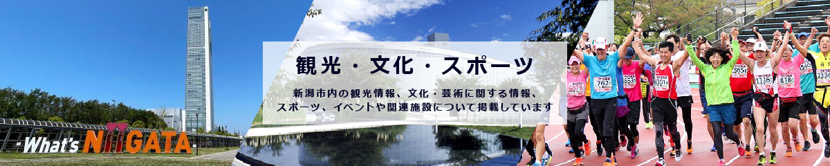 観光文化スポーツのイメージ画像。ここでは、観光情報や文化・芸術に関すること、 スポーツ・各種イベントに関することを掲載しています