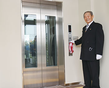 新崎駅自由通路南口エレベーターが完成